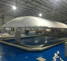 Xscxliny Pool Cover/Rain and Dustproof Cover/Transparent Inflatable Pool Bubble House, Dome Tent with Roof Inflatable Insulation Mat Frame/Full Set Transparent Rectangle,8 * 5 * 3m