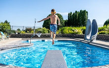 Global Pool Products 18" U Frame Diving Board - Polished Stainless Steel Base - GPP-DB-UB18-SS
