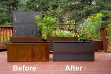 Nice Planter Corten Steel Trough Planter, 20" x 46" x 20"