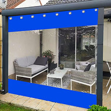 Outdoor Curtains,Clear Waterproof Tarpaulin Side Panels,Pvc Plastic Transparent Tarp Rain Curtain With Eyelets,Foldable,for Gazebo Porch Pergola Garden Patio,Customizable,W×H-4.8×2.5m(15.7*8.2ft)