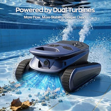 2026 Upgraded Lodoba SAT40 Robot Vacuum for Inground Pools, Replaceable Battery Cordless Robotic Pool Cleaner for Above Ground Pool up to 3,200 Sq.ft, 210-Min Runtime, Self-Parking