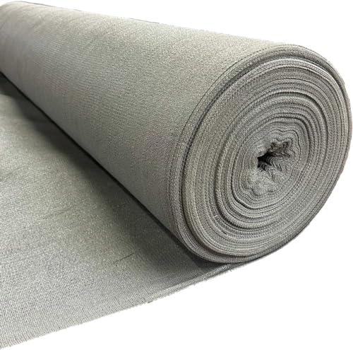 Farm Plastic Supply - Gray Shade Cloth - 75% - Mesh Fabric for Fence Privacy Screen, Garden Shade, Mesh Fence Screening, Shade Cloth Rolls, Wind Screen, Gray Shade Cloth (12' x 90')