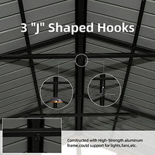 Domi Outdoor Living 12’x14’ Hardtop Aluminum Gazebo with Galvanized Steel Roof Wood Grain