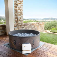 MSpa 6-Person Inflatable Hot Tub, Round Bubble Massage Spa, Champagne Gold
