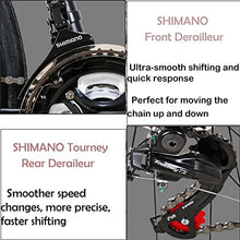 EUROBIKE XC550 Road Bike 21 Speed Women's Bicycle Disc Brake 700C Commuter Bike 54cm-32 Spoke