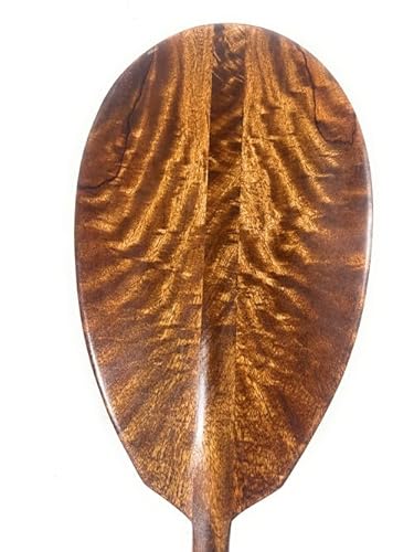Tikimaster Unique Curly Mango Canoe Paddle 60 inches Made in Hawaii