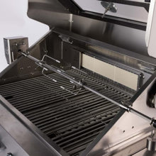 6-Burner Built-in Stainless Steel Gas Grill, Outdoor BBQ Grill with Granite Countertops & Rotisserie, Premium Cooking Station with Storage Cabinets & Wheels for Backyard Patio Kitchen