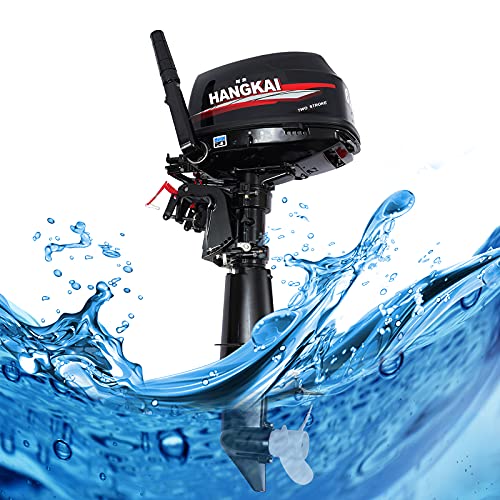 SABUIDDS 2-Stroke 6HP Outboard Motor Black