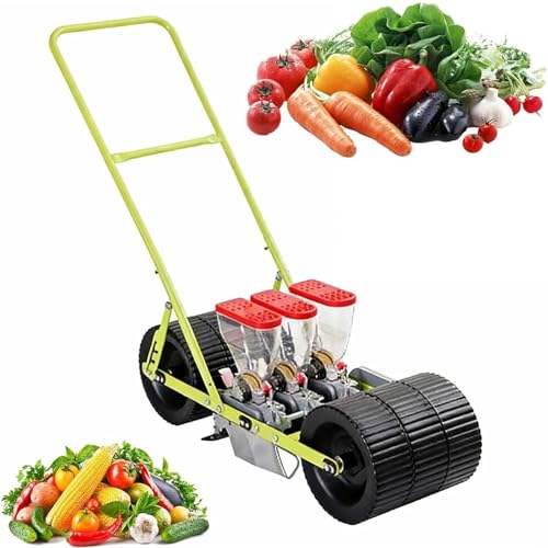 ZHIGUANYUN Manual Seeder, Garden Seeder, Vegetable Planting Tool, for Carrots, Radishes, Lettuce, Onions 3ROW