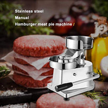 Manual Burger Forming Machine,Stuffed Burger Press,Commercial Hamburger Patty Press Maker, Burger Press With 500 Wax Papers,Home Large Burger Forming Stainless Steel Grill Burger Press Tool ( 130Mm)