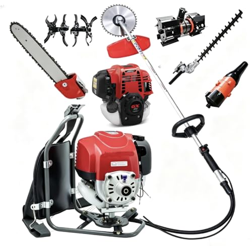 GX50 Backpack 4 Strokes Brush Cutter Weed Eater Lawn Mower Hedge Trimmer Pole Saw Leaf Blower Yard Machine Cultivator