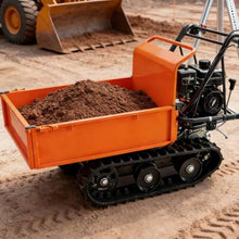 Chery Industrial 660 lbs Capacity 6.5HP Gas Powered Track Mini Dumper, B&S Engine for Construction Landscaping (Tracked Flatbed)