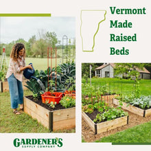 Gardener's Supply Company Raised Garden Bed | Outdoor Cedar Planter Box w/Extra Deep Height for Rooted Plants, Herbs Flowerbed & Vegetable Garden Wooden Box | 3' W x 12' L x 14" H