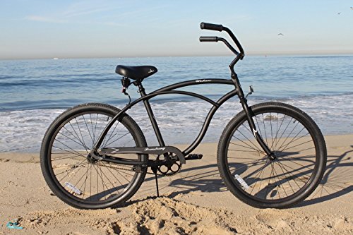 Firmstrong Urban Men's Beach Cruiser Bike Single Speed 26 Inch Aluminum Matte Black