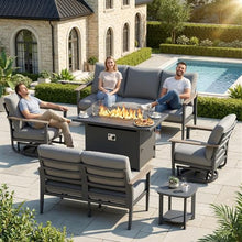 Sweecci Aluminum Outdoor Patio Furniture Set with 5.1-Inch Cushions