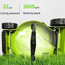 12-Inch Electric Lawn Mower Corded Electric Walk-Behind Push Mower Portable Outdoor Corded Electric Lawn Mower