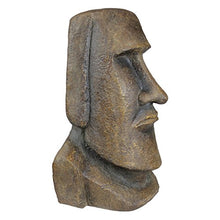 Design Toscano Easter Island Ahu Akivi Moai Monolith Garden Statue, Extra Large, 32 Inch, Cast Stone Resin, Grey Stone