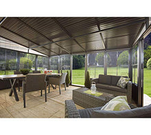 Sojag Outdoor 10' x 16' Charleston Solarium Wall-Mounted Sunroom with Mosquito Nets