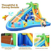 AKEYDIY Inflatable Water Slide Bounce House with Splash Pool Castle Theme
