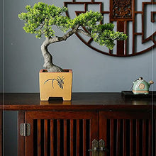 LSHAOBO Artificial Bonsai Tree Simulation Welcome to Tree Hotel Office Tea Several Live Hall Extreme Decoration (Color:C)
