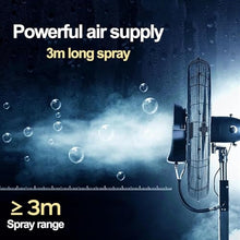 BMPAALN Misting Fan,Oscillating Misting Fan Portable Industrial Cooling Fan, 3 Usage Modes with 90°Oscillation, Moving Fan for Fishing/Travel/Garden Party/Golf/Tent/Office(71cm(27.9in))