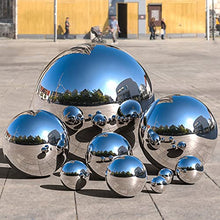 1mm Stainless Steel Reflective Garden Gazing Ball Hollow Floating Silver