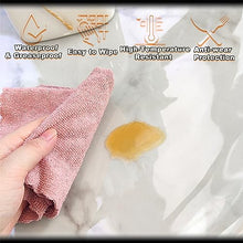 AYLFBFU Table Cloths Rectangle 47x96 Inch, Wipeable PVC Waterproof, Desk Cover Mat Made to Measure, Table Cloth Rolls for Kitchen,Dinner,Picnic Outdoor Party, Clear 3mm