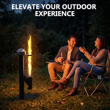 Generic 50.79in Modern Outdoor Fireplace with Table Wood Burning Stove