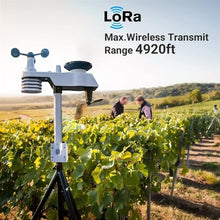 RKUVPAE Wireless Weather Station with Outdoor Sensor, 7-in-1 Weather Station with Weather Forecast, for Outdoor Humidity, Temp, Air Pressure