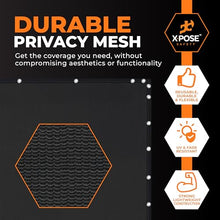 Xpose Safety Privacy Fence Screen 4’ x 50’ (72 Pack) – Bulk Full Pallet – Heavy Duty Black Mesh with 90% Visibility Block, UV Protection – Includes Cable Ties for Garden, Yard, Nursery, Kennel,Dog Run