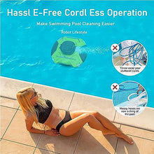Automatic Cordless Robotic Pool Cleaner, 180 Minutes Runtime, Ideal for In-Ground Flat Pools Up to 1000 Sq.Ft