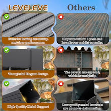 LEVELEVE 10' x 20' Louvered Pergola with Adjustable Roof & Drainage System, Weatherproof Outdoor Metal Gazebo with Curtains & Netting, Large Hardtop Canopy for Patio, Garden, Deck, Backyard