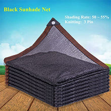 Black 3-pin Protection Sunshade net Multi-Meat Plant Umbrella Network Outdoor Swimming Pool Cover Shade net Covering Rate (Size : 6x6m) (4x8m)