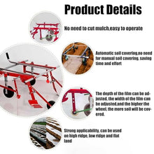 HNSYPX Hand-Pulled Mulch Film Machin Save Labour, Hand-Held Mulching Machine Mulching Adjustable Convenient Agricultural Machinery, Garden Mulch Film for Greenhouses, Gardens, Orchards