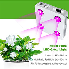 Grow Light LED Grow Light Full Spectrum Indoor Hydroponic Greenhouse Plant Growth Lighting Replace UFO Growing Lamp for Indoor Plant Hydroponic Growing Light (Wattage: 300W) (600W)