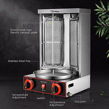 MNSRRN Automatic Rotary Barbecue, Gas Barbecue Electric Oven Turkish Kebab Machine, Shawarma Barbecue Machine Barbecue Oven