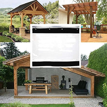LSSHQ Transparent Side Panels for Pergola, Outdoor Waterproof Curtain Tarpaulin, Windshield Tear Resistance with Eyelets, for Wood Framed Gazebo, Terrace (Color : Transparent+Black, Size : 5x3m)