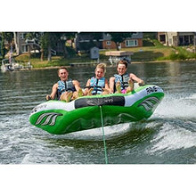 RAVE Sports 3 Person Inflatable Nylon Wake Hawk Towable Boating Water Tube Green