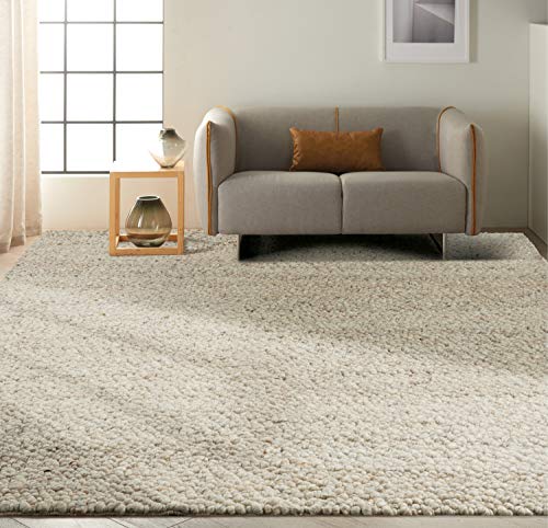 Calvin Klein Riverstone Grey/Ivory 8' x 10' Modern Area Rug