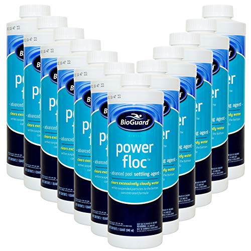 BioGuard PowerFloc Advanced Pool Settling Agent, 32 Oz, 12 Pack
