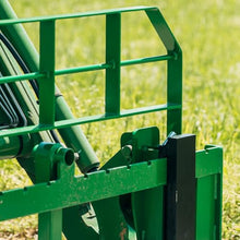 Titan Attachments 60" Pro Series Extra Wide Pallet Fork Frame, 48" Fork Blades, Hook and Pin Mounting Style, Rated 5000 LB, Conus 2 Hay Spear Sleeves and 2" Receiver Hitch Included