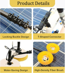 FENOKD Cleaning Brush Electric Pool Cleaning Brush, Water Washing Photovoltaic Panel Glass Cleaning Equipment Tool, Photovoltaic & Solar Panel Cleaning Tool