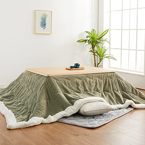 DESALAI Japanese Kotatsu Table Set,Wood Folding,kotatsu with Heater and Blanket,Winter Heated Stove Foot Warmer