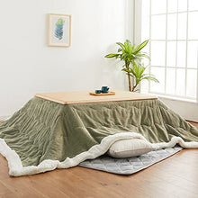 DESALAI Japanese Kotatsu Table Set,Wood Folding,kotatsu with Heater and Blanket,Winter Heated Stove Foot Warmer