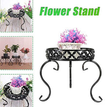SIDUFHAOPKLL Plant Rack Flower Shelf Garden Decor Wrought Iron Balcony Outdoor Indoor Pot Stand Single layer Metal(D)