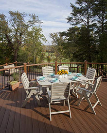 TREX Outdoor Furniture Yacht Club Highback 7-Piece Dining Set Tree House