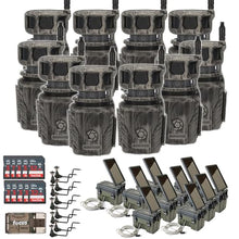 Stealth Cam Revolver 36MP 360-Degree Cellular Trail Camera Bundle with Power Pack, Holder, Memory Card, and Reader (41 Items)