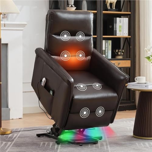 HTERWQEA Small Power Lift Recliner Chair with Massage & Heat