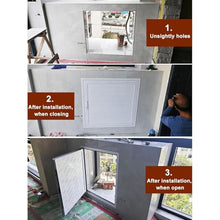 Outdoor Aluminum Access Panel Waterproof, Plumbing/Crawl Space/HVAC/Loft Access Hatch, Lockable Concealed Heavy Access Door(32x40in)