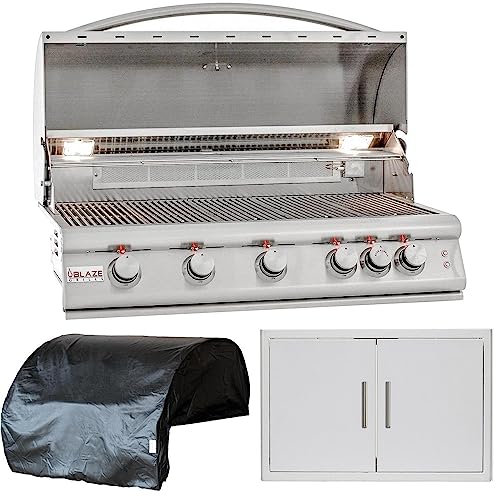 Blaze Premium LTE 3-Piece 40-Inch Natural Gas Outdoor Kitchen Package - BLZ-5LTE2-NG-3PC-SC